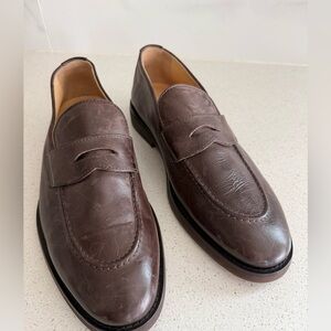 Brunello Cucinelli Leather Penny Loafers US 9/42